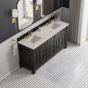 Black Onyx / Victorian Silver - 3 Faucet Holes