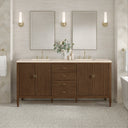Mid-Century Walnut / Eternal Marfil - 3 Faucet Holes