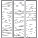 Renwil Studio Line - Linear 19.8" Wide Wall Art - Black