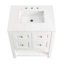 Bright White / White Zeus - 3 Faucet Holes
