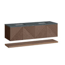 Chestnut / Parisien Bleu - 3 Faucet Holes