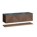 Chestnut / Parisien Bleu - 3 Faucet Holes