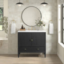 Carbon Oak / White Zeus - 3 Faucet Holes