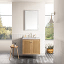 Light Natural Oak / Eternal Jasmine Pearl - 3 Faucet Holes