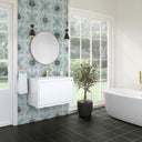 Glossy White / Champagne Brass / Glossy White - 1 Faucet Hole