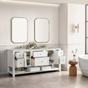 Bright White / Victorian Silver - 3 Faucet Holes