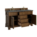 Honey Oak / Parisien Bleu - 3 Faucet Holes