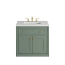 Smokey Celadon / White Zeus - 3 Faucet Holes