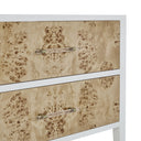 Polished White and Light Mappa Burl / White Zeus - 3 Faucet Holes