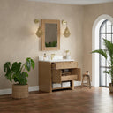 Seaside Oak / White Zeus - 1 Faucet Hole