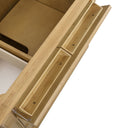 Light Natural Oak / White Zeus - 3 Faucet Holes