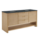 Seaside Oak / Charcoal Soapstone - 3 Faucet Holes