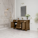 Honey Oak / White Zeus - 1 Faucet Hole