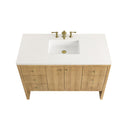 Light Natural Oak / White Zeus - 3 Faucet Holes