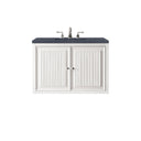 Glossy White / Charcoal Soapstone - 3 Faucet Holes