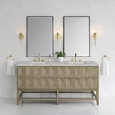 Pebble Oak / Victorian Silver - 3 Faucet Holes