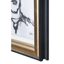 Renwil Studio Line - Sketch 4 Piece Wide Wall Art - Black