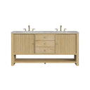 Sunwashed Oak / Victorian Silver - 3 Faucet Holes