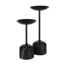 Renwil Uma Indoor Iron Set of 2 Pillar Candle Holder - Matte Black