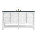 Bright White / Charcoal Soapstone - 3 Faucet Holes