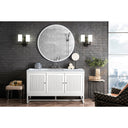 Glossy White / Carrara White - 3 Faucet Holes