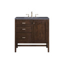 Mid-Century Acacia / Charcoal Soapstone - 3 Faucet Holes