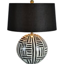 Renwil Milka 24.5" Length Table Lamp - Cream And Black