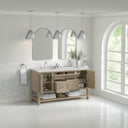 Whitewashed Oak / Eternal Jasmine Pearl - 3 Faucet Holes
