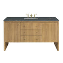 Light Natural Oak / Parisien Bleu - 3 Faucet Holes