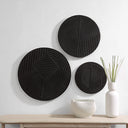 Renwil Sofia 3 Piece Wide Wall Art - Matte Black