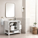Bright White / Victorian Silver - 3 Faucet Holes