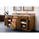 Saddle Brown / Carrara White - 3 Faucet Holes