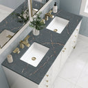 Glossy White / Parisien Bleu - 3 Faucet Holes
