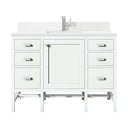 Glossy White / White Zeus - 1 Faucet Hole