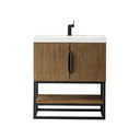 Latte Oak / Matte Black / Glossy White - 1 Faucet Hole