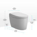 Toto Neorest As Dual Flush 1.0 Or 0.8 GPF Toilet with Integrated Bidet Seat and Ewater+