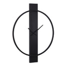 Renwil Romane Indoor Iron Wall Clock - Matte Black