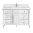 Bright White / White Zeus - 1 Faucet Hole
