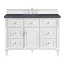 Bright White / Charcoal Soapstone - 3 Faucet Holes