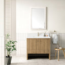 Light Natural Oak / White Zeus - 1 Faucet Hole