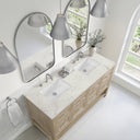Whitewashed Oak / Victorian Silver - 3 Faucet Holes