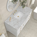 Bright White / Victorian Silver - 3 Faucet Holes