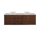 Mid-Century Walnut / Victorian Silver - 3 Faucet Holes