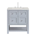 Serenity Blue / Eternal Jasmine Pearl - 3 Faucet Holes