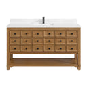 Amber Birch / White Zeus - 1 Faucet Hole