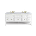 Bright White / Carrara White - 3 Faucet Holes