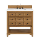 Light Natural Oak / White Zeus - 3 Faucet Holes