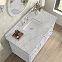 Bright White / Victorian Silver - 3 Faucet Holes