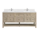 Whitewashed Oak / White Zeus - 1 Faucet Hole