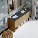 Seaside Oak / Charcoal Soapstone - 3 Faucet Holes